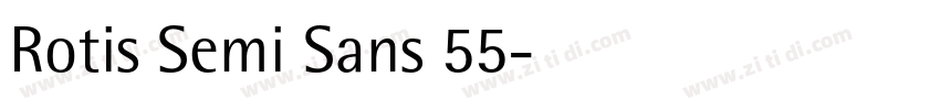 Rotis Semi Sans 55字体转换